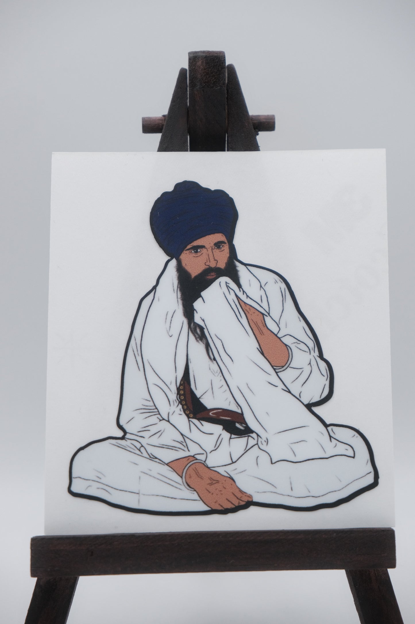 Sant Baba Jarnail Singh Ji Khalsa Bhindranwale Sitting Stickers