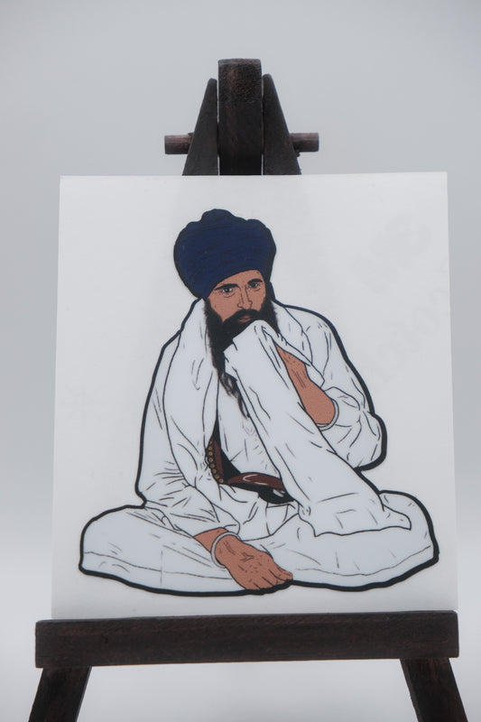 Sant Baba Jarnail Singh Ji Khalsa Bhindranwale Sitting Stickers