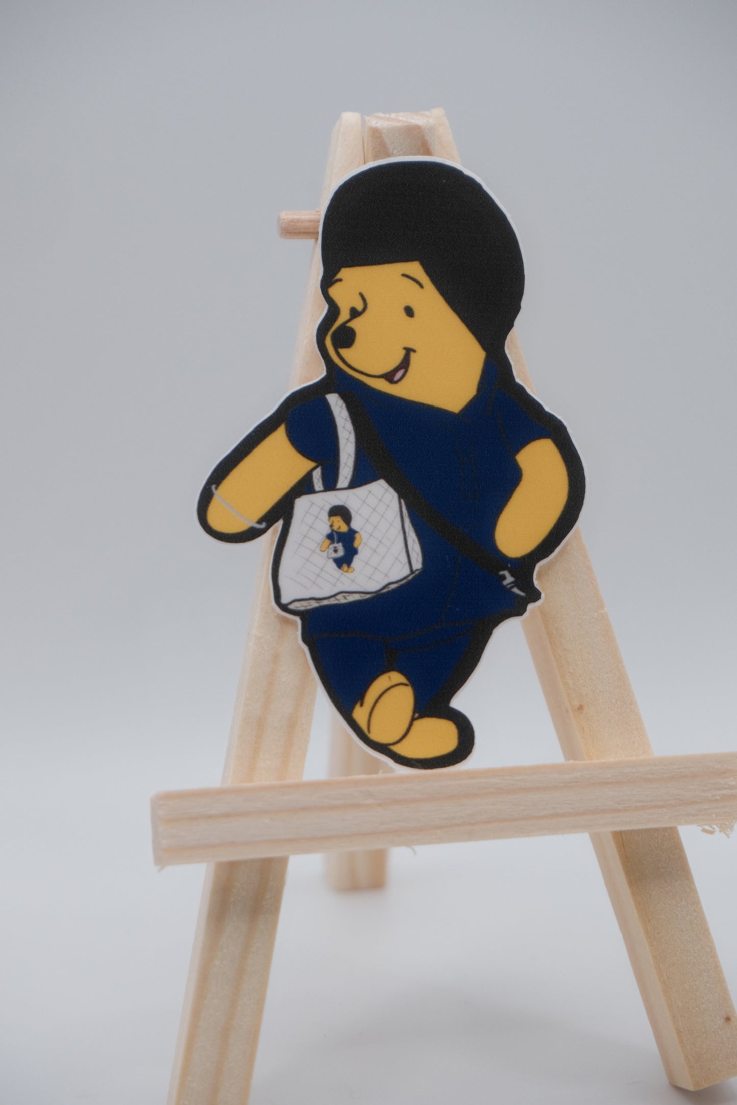 Bear with Tote Bag Sticker